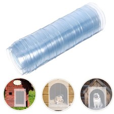 PVC Dog House Door Curtain Freezer Plastic Strip Replacement Doggy Flap