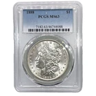 1888-P $1 Morgan Silver Dollar PCGS MS63