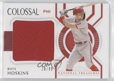 2021 Panini National Treasures Colossal Materials 10/99 Rhys Hoskins #CM-RH 0c3e