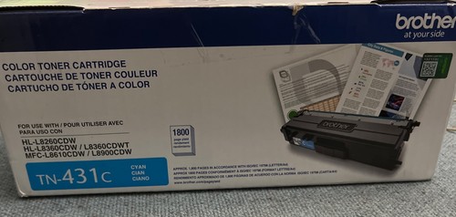Brother TN431C Cyan Toner Cartridge TN-431C Open Box - Picture 4 of 4