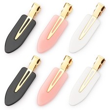 D 6 Pcs Creaseless Hair Clips No bend No Crease Hair Clip Makeup Clips for Wo...
