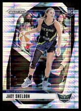 2024-25 Prizm WNBA Silver Pulsar Jacy Sheldon Rookie 089/499 Dallas Wings #4