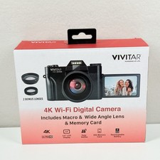 Vivitar VECXX100 Point Shoot Interchangeable Lens 4K Wi-Fi Digital Camera