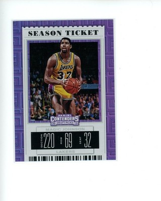 2019-20 Panini Contenders Draft Variation Building Blocks #40 Magic Johnson 2/10