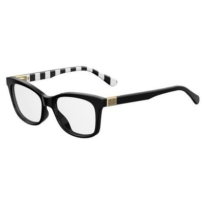 Love Moschino Women's Rectangular 52mm Eyeglasses Frames Black MOL515-807