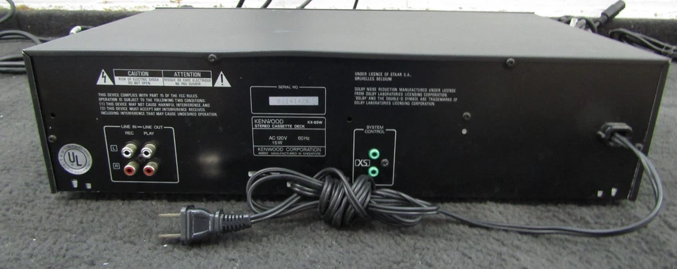 Kenwood KX-69W Double Stereo Cassette Deck - Image 3 of 4
