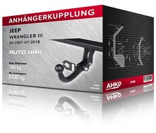 Anhängerkupplung für Jeep WRANGLER III, Bj. 04/2007-07/2018 (JP09)