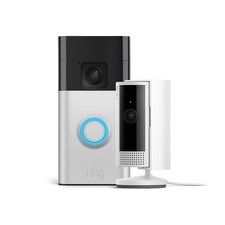 RING BATTERY VIDEO DOORBELL + INDOOR CAM 2ND GEN HD WIFI SECURITY SYSTEM