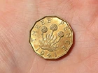 1941 British George VI Brass 3d Three Pence / Threepence Coin  #GT30