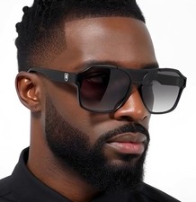 KHAN WRAP AROUND ONE PIECE SHIELD LENS SUNGLASSES SPORT RETRO DESIGNER STREET