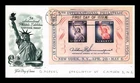 US COVER FIPEX NEW YORK CITY SOUVENIR SHEET FDC SCOTT 1075 ARTMASTER CACHET