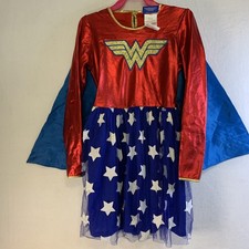 Rubie  s DC Wonder Woman Child Halloween Costume Large Tutu Tulle Cape  Dress