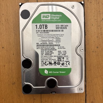 WD10EAVS-22D7B1,  DBNNNT2CBB,  WESTERN DIGITAL SATA 1TB JAN 2009  WCAU