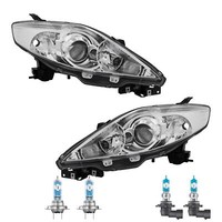 Halogen Scheinwerfer Frontscheinwerfer Set H7/HB3 FüR Mazda 5 Inklusive Lampen