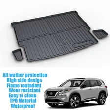 TPO Cargo Trunk Tray Boot Liner Floor Mat Black for Nissan Rogue 2021-2024 2025