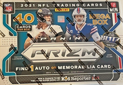2021 Nfl Prizm Football Mega Box Target 40 Cards Per Box Panini