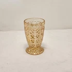 Marigold Carnival Footed Juice Glass Depression Glass Early 1920's