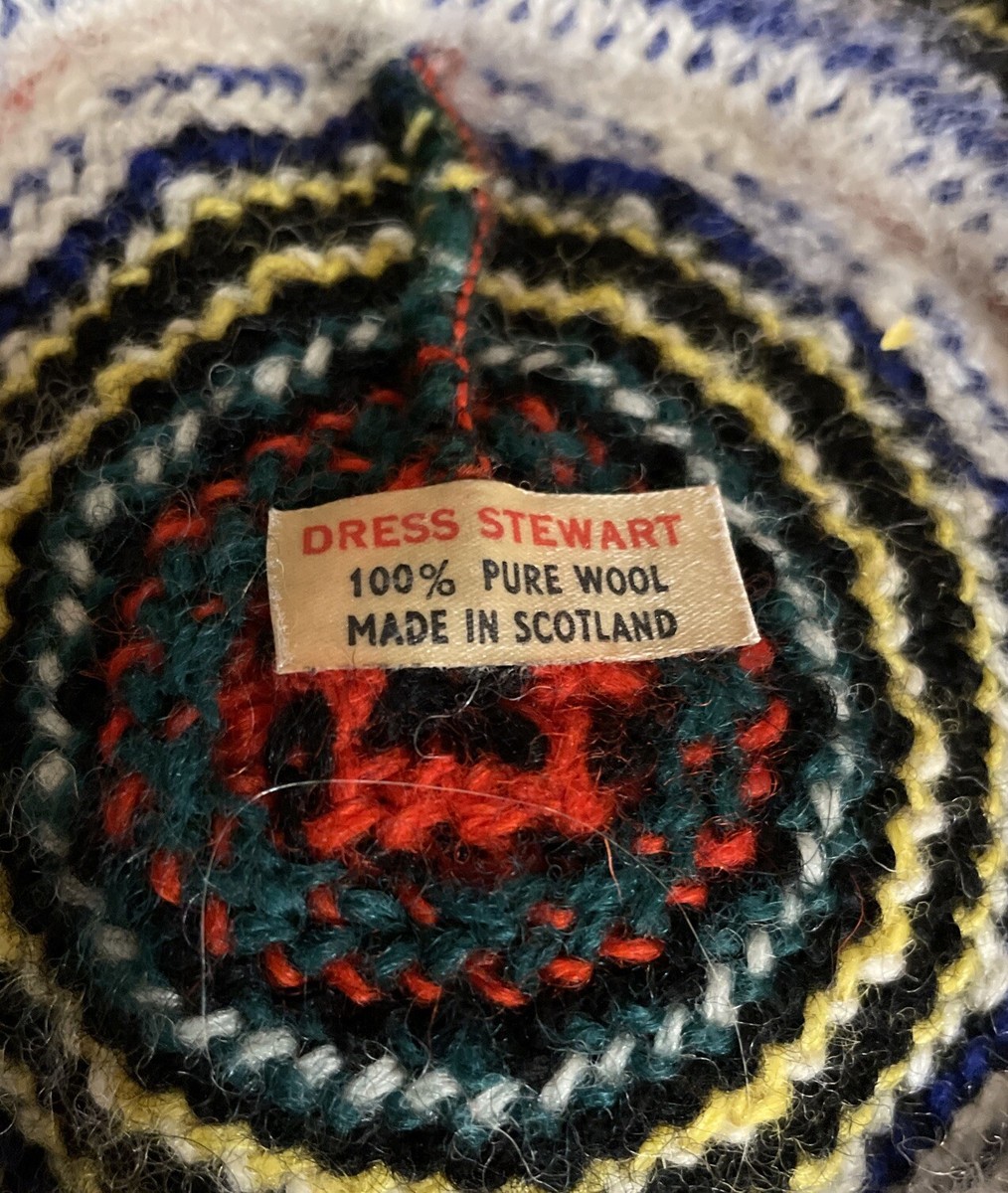 Vtg Anderson Wool Tam Dress  Wool Scotland Pompon Colorful Beret Hat s-l400.jpg main image 2