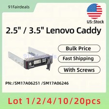 LOT 2.5" 3.5" Tray Caddy for Lenovo SR650 SR550 SR570 SD530 SM17A06251 17A06246
