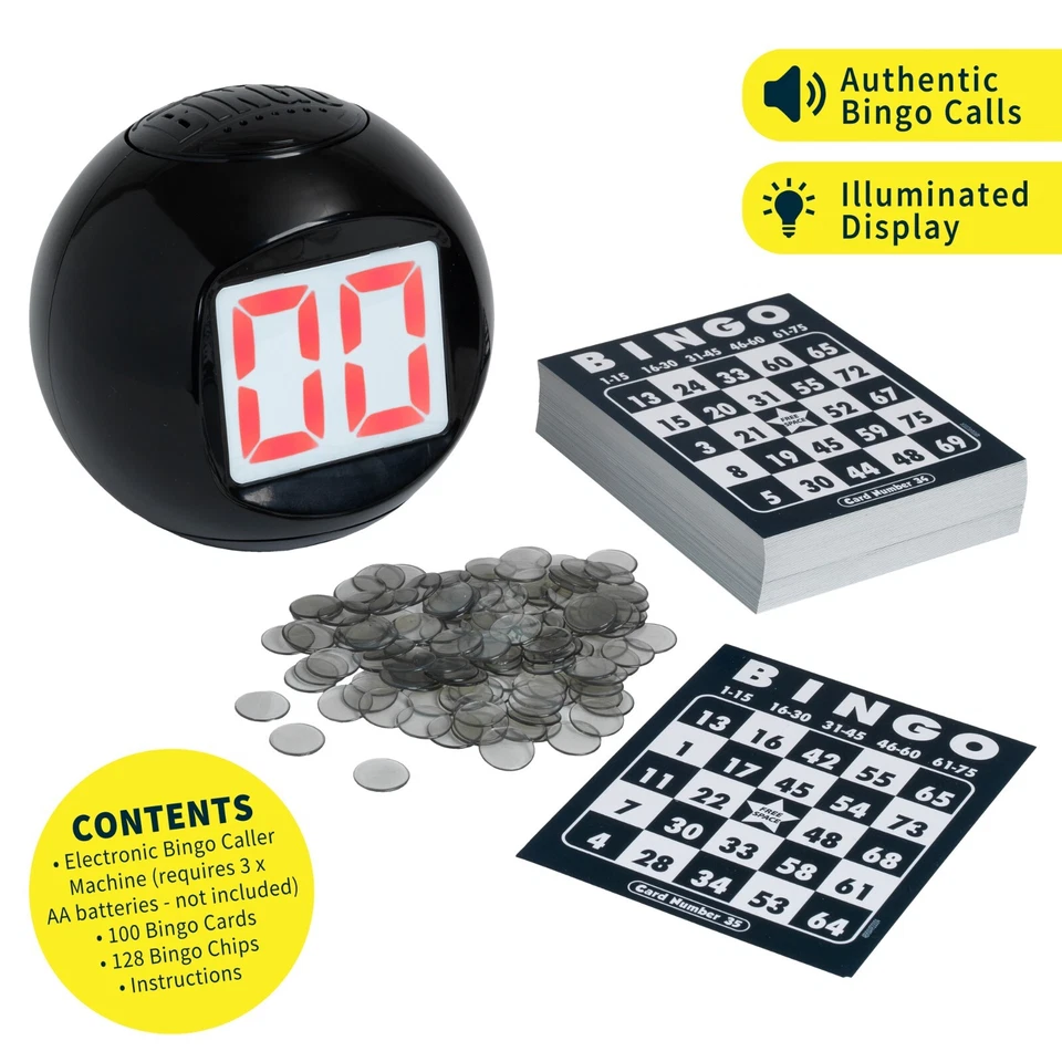 DELUXE ELECTRONIC BINGO MACHINE - Host your own Bingo Night at home! Age 4+ - Image 2 of 4