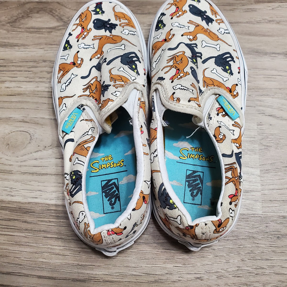 Vans Kids Classic The Simpsons Family Pets Slip On Skate Shoes