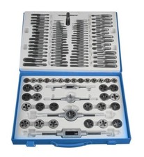 SET CASSETTA CON KIT FILIERA 110pz FILIERE MASCHI E FEMMINE PER FILETTATURA EXP