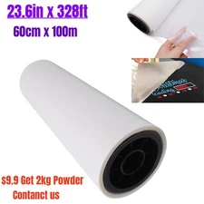 60 Rolls 23.6" x 328ft DTF Direct Transfer Film Warm Peel for 24in DTF Printer