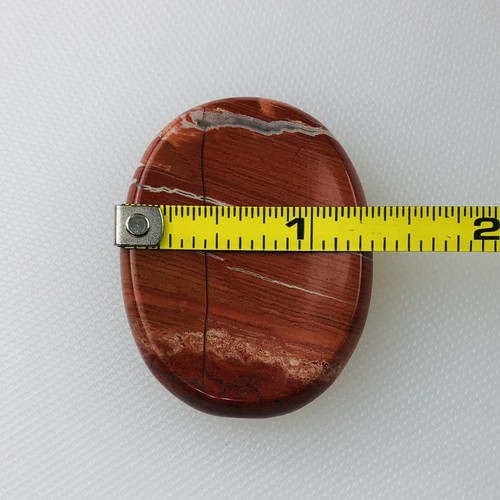 Roter Jaspis oval Sorgenstein Palmestein Daumenstein Stein Heilkristall Geschenk - Bild 5 von 5