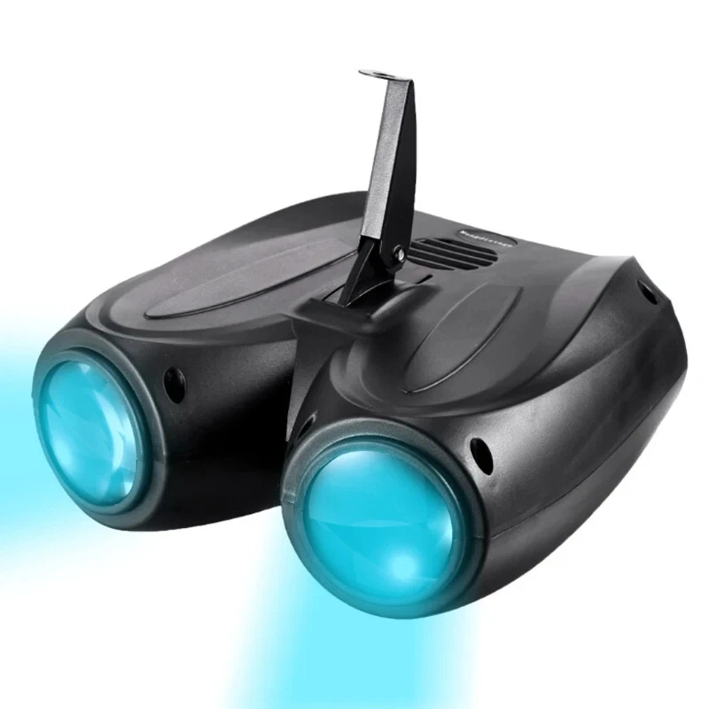 128beads LEDs RGB Light DJ Stage Pattern Effect Auto Sound Control Disco Lights - Image 3 of 4