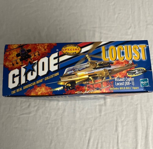 GI Joe 3.75" Assault Copter Locust XH-1 Helicopter with Wild Bill 2000 Sealed - Picture 5 of 7