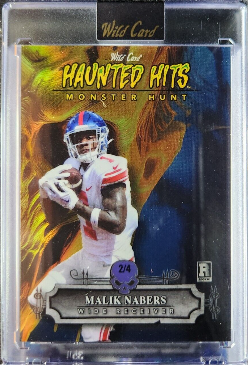 Malik Nabers 2024 Wild Card Haunted Hits RC #HHZ-MN 4/4