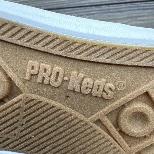 Pro-Keds White Canvas High Top Sneaker Athletic Shoe Women’s Size 3.5M - Picture 9 of 12