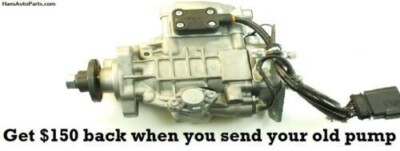 $380 Rebuilt Injection Pump Jetta Golf Beetle 99-06 1.9 TDI ALH Diesel Injector