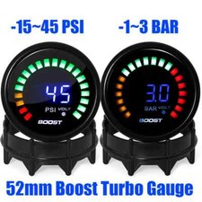 Car -13 Bar 2 52mm Turbo Boost Meter With Sensor Smoke Lens Digital Display