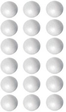 PALLINE SFERE SFERA POLISTIROLO ECONOMICA 20 Pz 9 cm.Diam DECOUPAGE DECORAZIONE