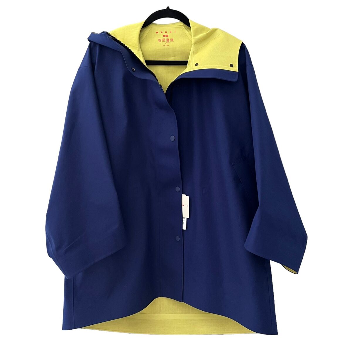 Marni x Uniqlo Blocktech Oversized Rain Coat Size M Modern Marni x Uniqlo Blocktech Oversized Rain Coat Size M Modern