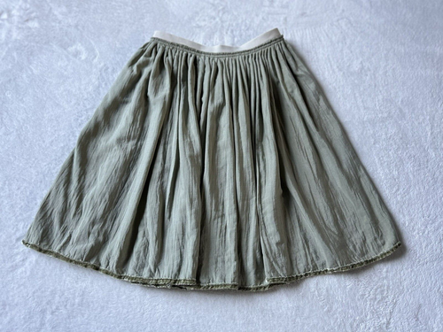 Gymboree Girls Green Velvet Pleated Sparkle Elastic Waistband Size M (7-8) - Picture 10 of 12