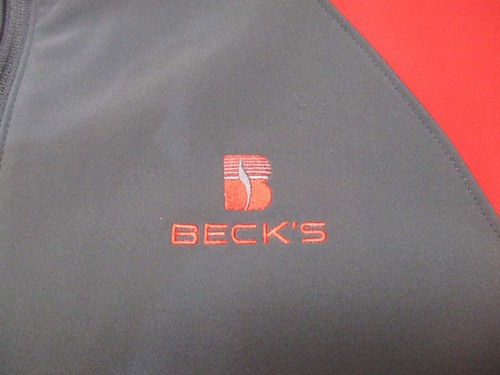 Barn Coat /Jacket Becks Hybrids Corn Dri-Duck 2 Pocket Coat Red/Grey Women's XL - Picture 9 of 12