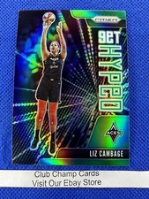 2021 #8 Liz Cambage WNBA Panini Prizm Get Hyped Green Prizm Insert