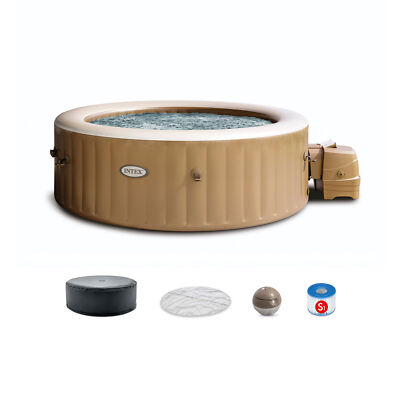 Intex PureSpa Person Bubble Massage Inflatable Hot Tub Spa Set