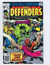 Marvel DEFENDERS #44 Marvel 1977 Hulk Dr Strange ,Nighthawk