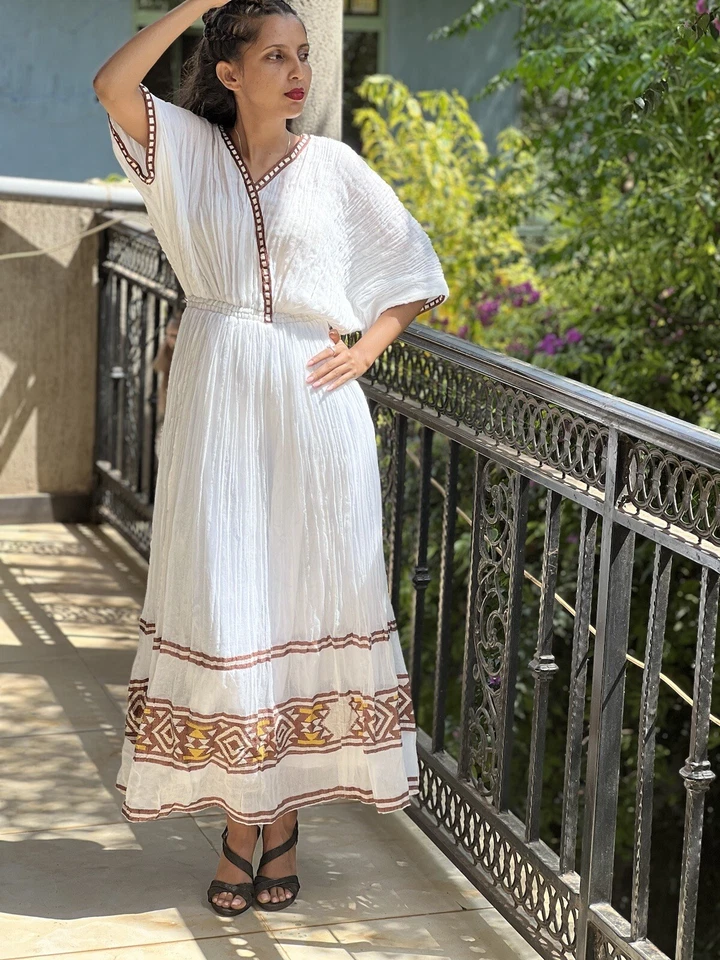 Vestido tradicional etíope | Habesha Kemis Foto 3 de 4
