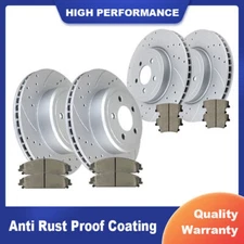 Front Rear Rotors Discs & Brake Ceramic Pads for Dodge Challenger Chrysler 300