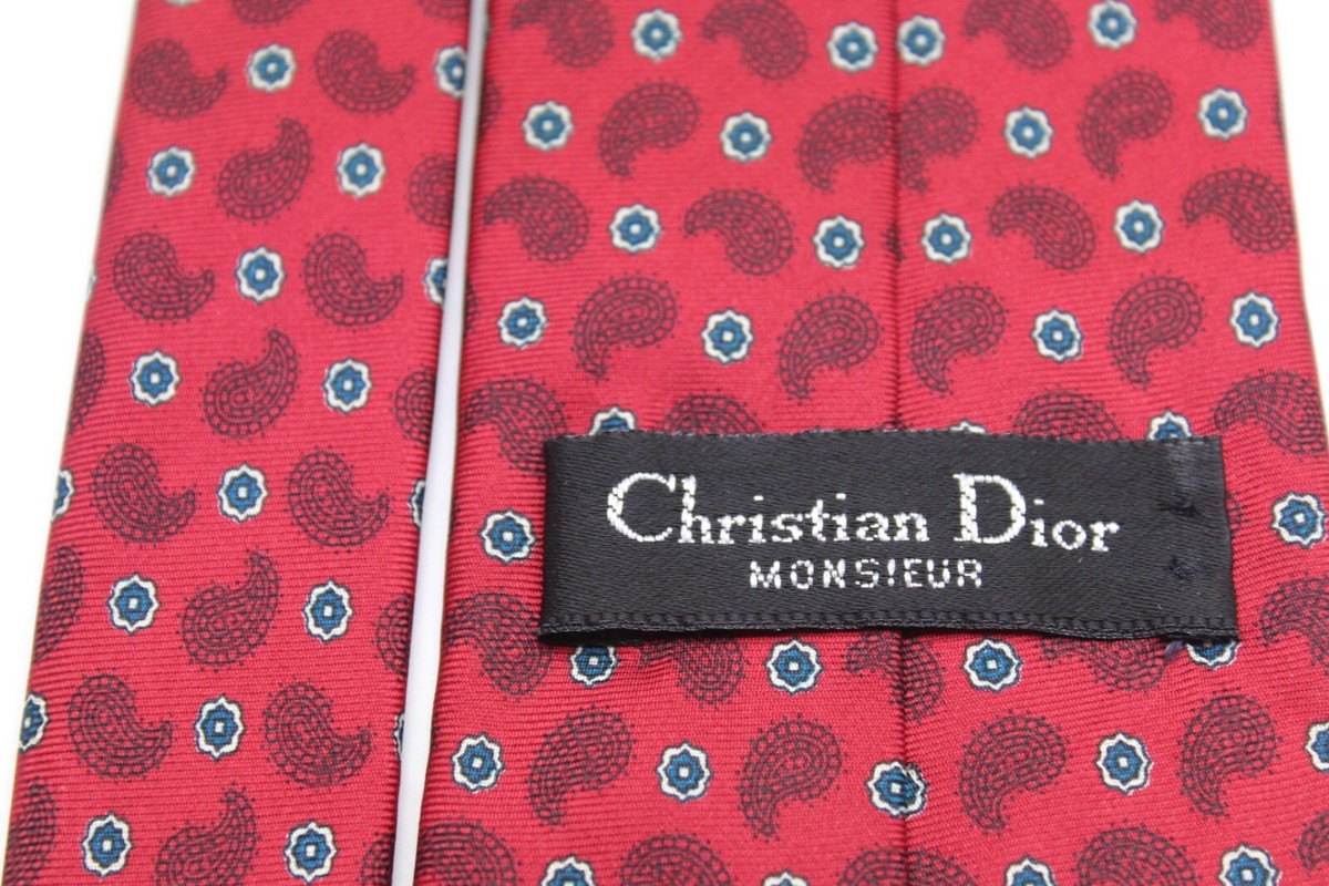 【Dior】Design multicolour Italian tie Christian Dior Mens Ties Neckties Lot Of 6 Paisley