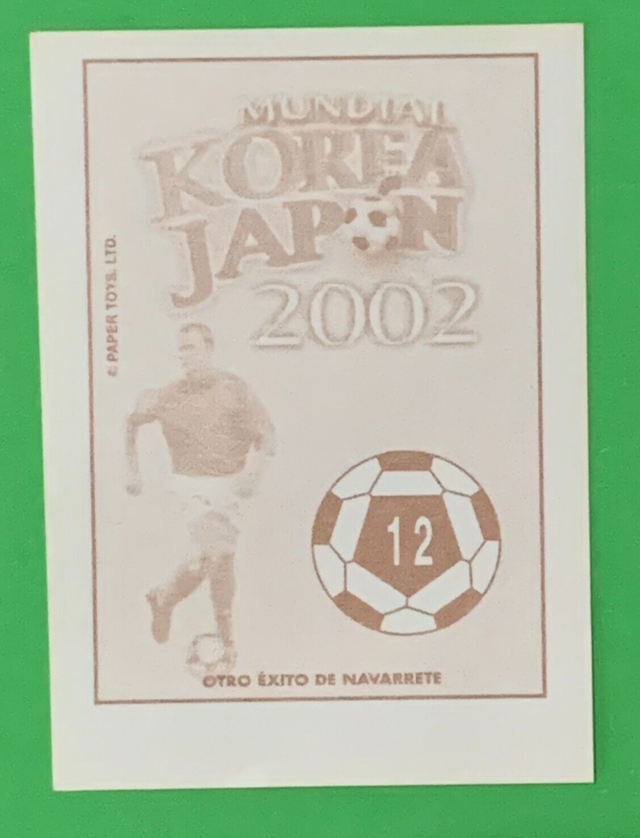 2002 Navarrete Korea Japan World Cup FIFA Face STICKER #012 FRANK