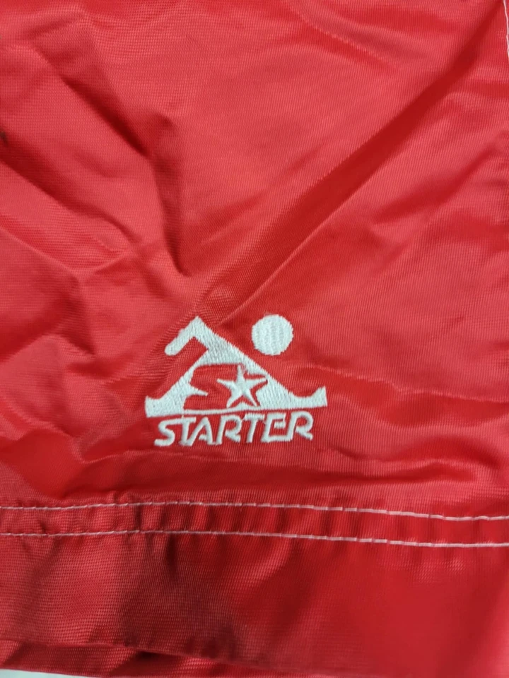Bañador Starter vintage para hombre talla mediana nailon rojo Foto 4 de 4