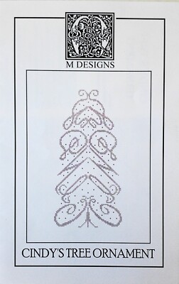 M Designs Cindy's Tree Ornament 65 x135 Cross Stitch Chart