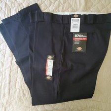 DICKIES 874 Original Fit Men  s Work Pants,Black Size 44W x 32L New with tag