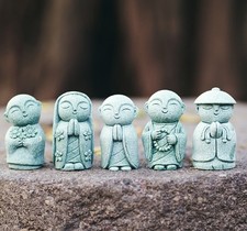 1 set Jizo Statue Jizo Buddha for Your Home or Garden Outdoor Decoration Art