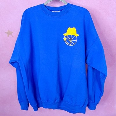 RUN TMC Sweatshirt Mens XL Mullin Hardaway Golden State Warriors Vintage Retro